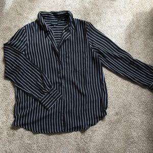 Vertical stripe blouse